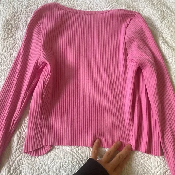 Zara rubbed pink top size S and cardigan M size sells as a set - Picture 14 of 16